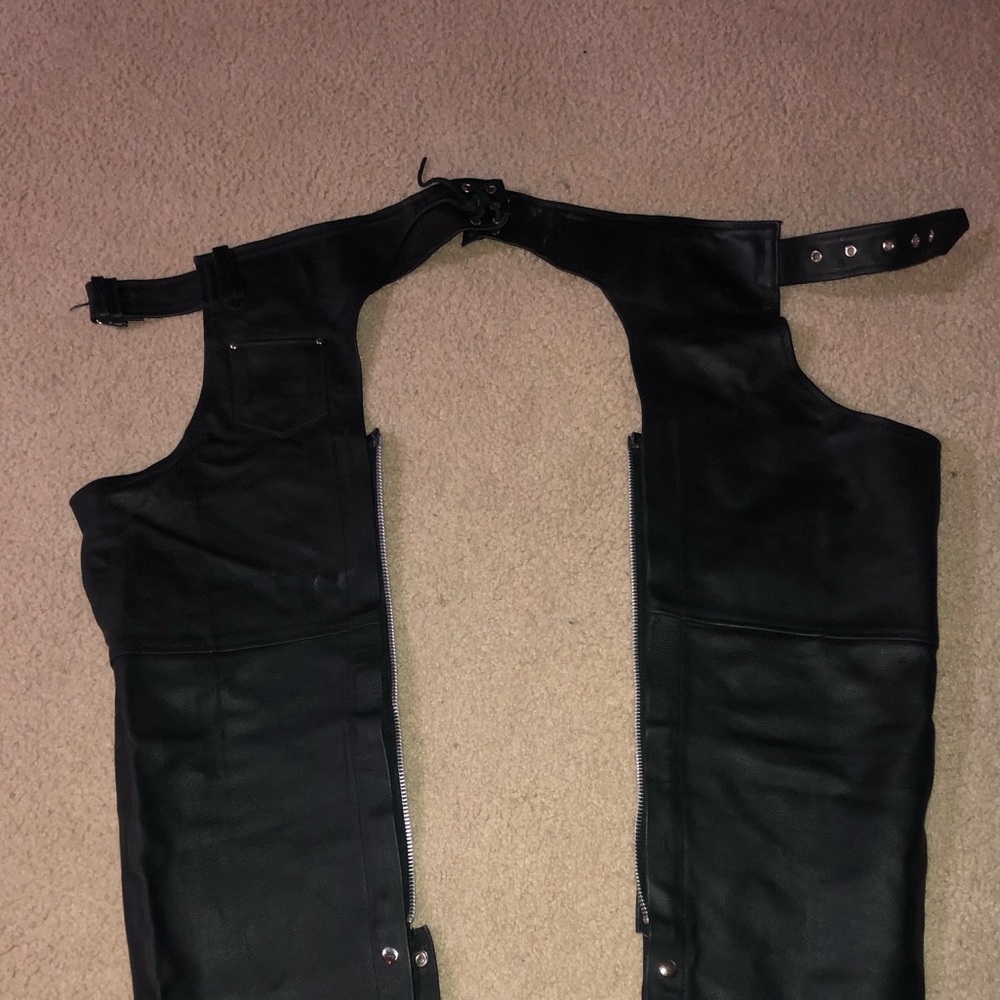 Leather Motorcycle Chaps